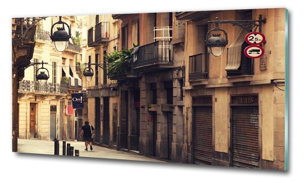 Üvegkép falra Streets of barcelona