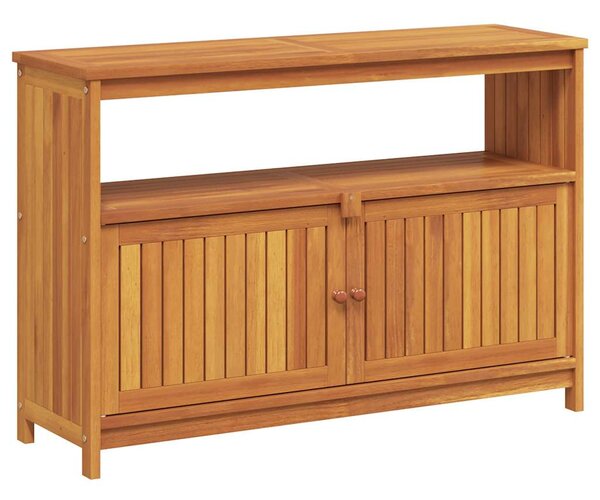 Tömör akácfa kerti tálalóasztal 110 x 35 x 75 cm