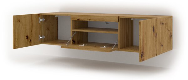 AURA TV-állvány 150 cm, artisan tölgy színben