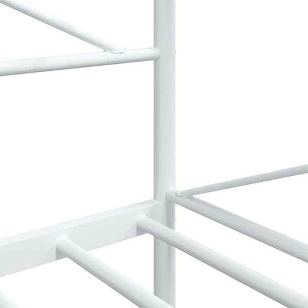 Kanapéágy matrac nélkül fehér 100x200 cm acél
