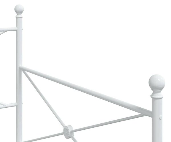Kanapéágy matrac nélkül fehér 100x200 cm acél