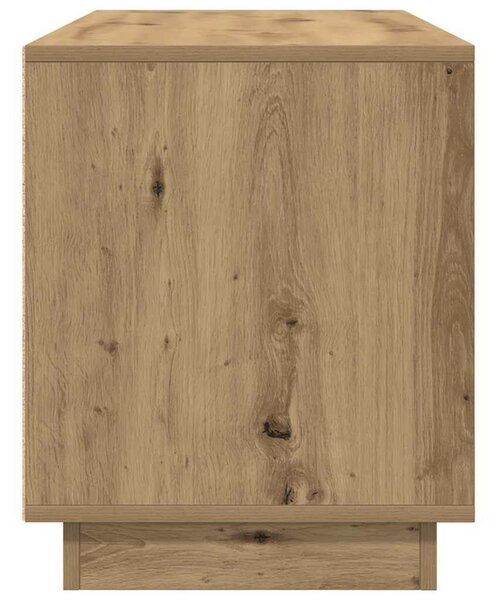 Kézműves tölgy színű TV-szekrény LED-lámpákkal 100x41x50 cm