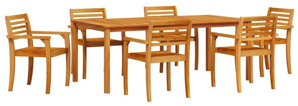 Kert étkező szett 9 pcs Barna Tömör Akácfa