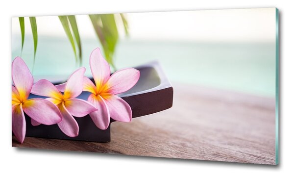 Egyedi üvegkép Plumeria