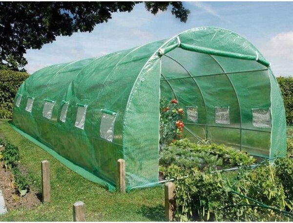 Fólia alagút Kerti üvegház 6x3x2m Fólia 18m² UV-4 Premium