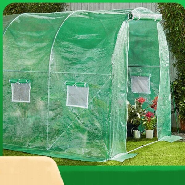 Fólia alagút Kerti üvegház 6x3x2m Fólia 18m² UV-4 Premium