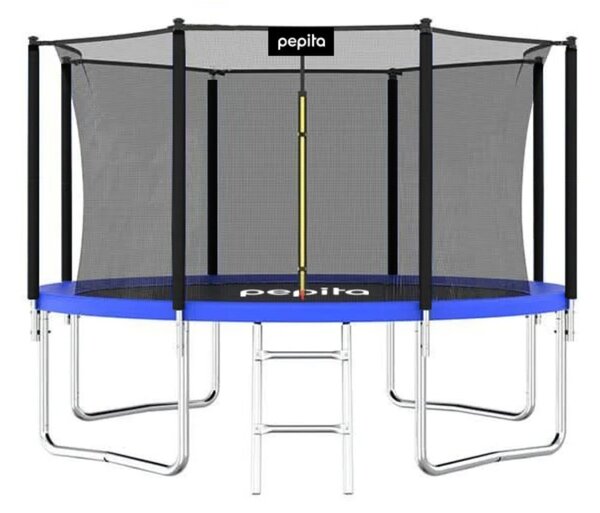 Pepita 366cm belső hálós Trambulin létrával - kék
