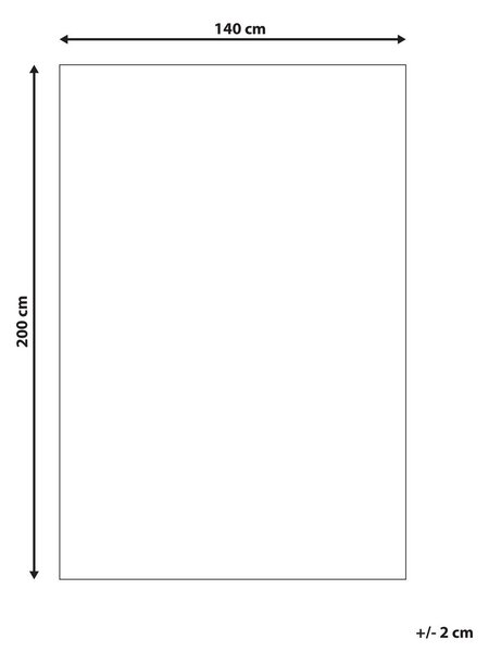 Shaggy szőnyeg EVREN Piros 140 x 200 cm