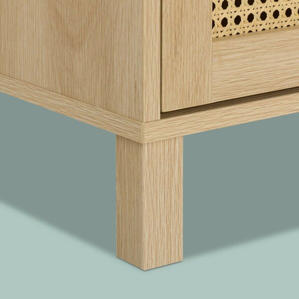 TV szekrény rattan kivitel 48x115x40 cm 10050462