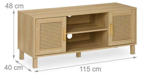 TV szekrény rattan kivitel 48x115x40 cm 10050462