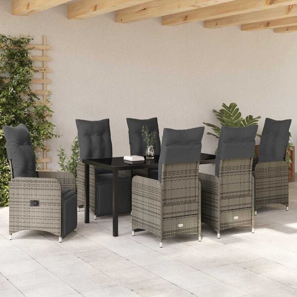 Kert étkező szett 7 pcs Bézs polirattan