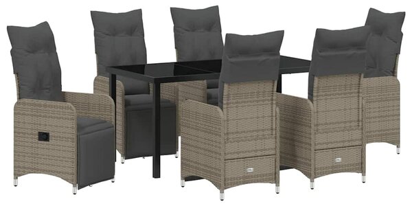 Kert étkező szett 7 pcs Bézs polirattan