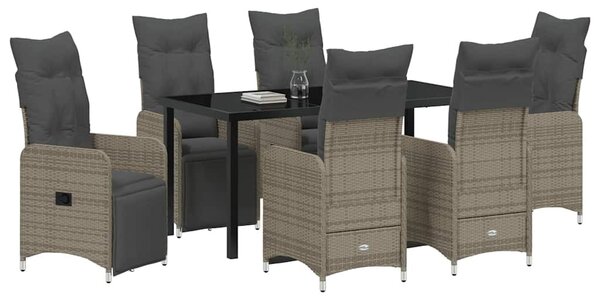 Kert étkező szett 7 pcs Bézs polirattan