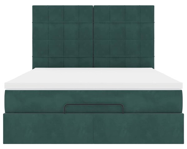 VidaXL Ottoman Ágy - Bársony - 140x190 cm