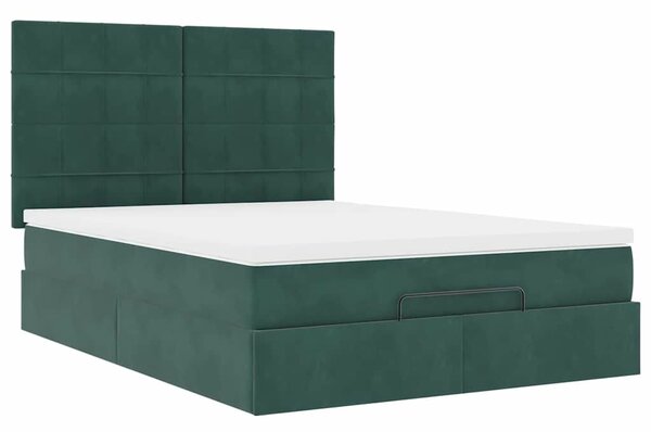 VidaXL Ottoman Ágy - Bársony - 140x190 cm