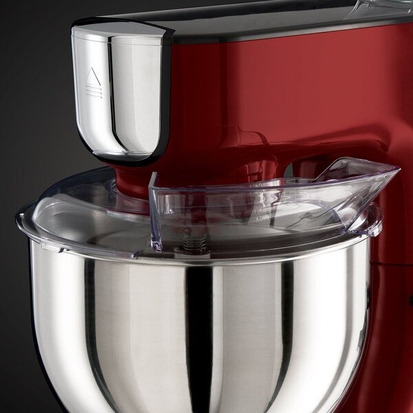 Russell Hobbs Multi konyhai robotgép [Dagasztó és mixer és 1,5 l-es üveg aprító] Desire Red (3 keverőeszköz, 2,5 kg-os rozsdamentes acél keverőtál)