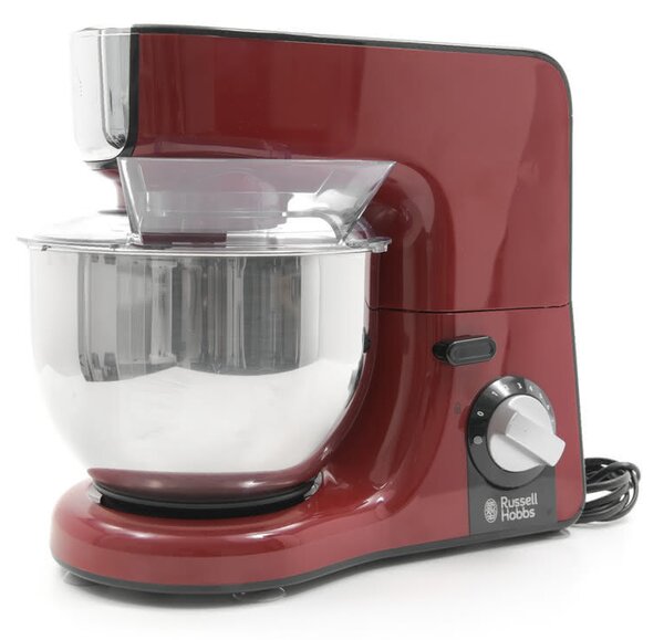 Russell Hobbs Multi konyhai robotgép [Dagasztó és mixer és 1,5 l-es üveg aprító] Desire Red (3 keverőeszköz, 2,5 kg-os rozsdamentes acél keverőtál)