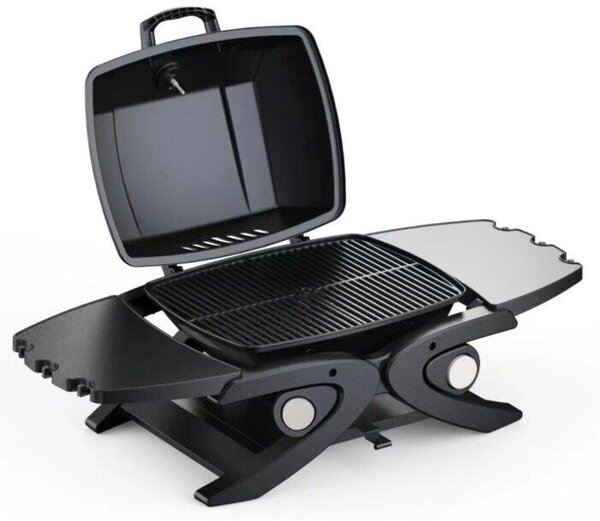 Riwall RGG 20 Compact gázüzemű mobil grillsütő 4,2 kW, 2 gázégővel