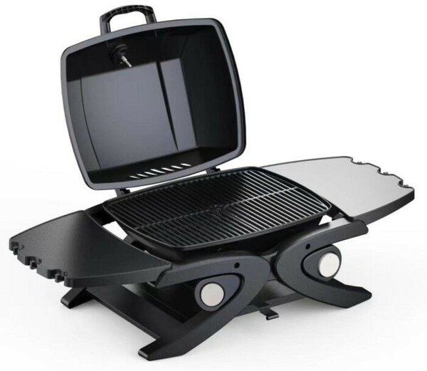 Riwall RGG 20 Compact gázüzemű mobil grillsütő 4,2 kW, 2 gázégővel