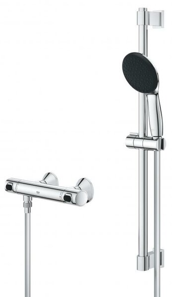 Grohe Precision Flow króm Termosztátos zuhanycsaptelep 1/2'