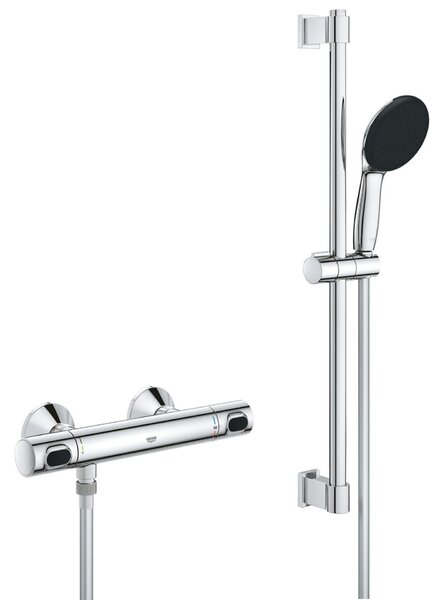 Grohe Precision Flow króm Termosztátos zuhanycsaptelep 1/2'