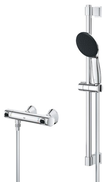 Grohe Precision Flow króm Termosztátos zuhanycsaptelep 1/2'
