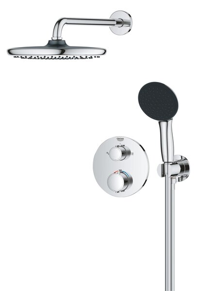 Grohe Precision Thermostat króm Rejtett zuhanyrendszer Vitalio Start 250