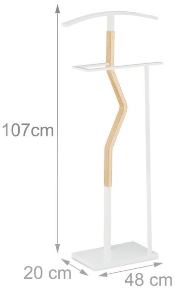 Szobainas fehér-natúr 107x48x20 cm 10032064