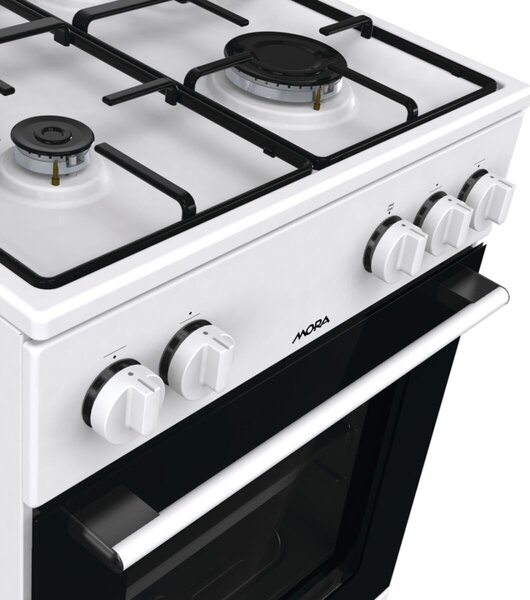 Mora P2241A1W Gáztűzhely, 70L, 4 főzőzóna, A energiaosztály