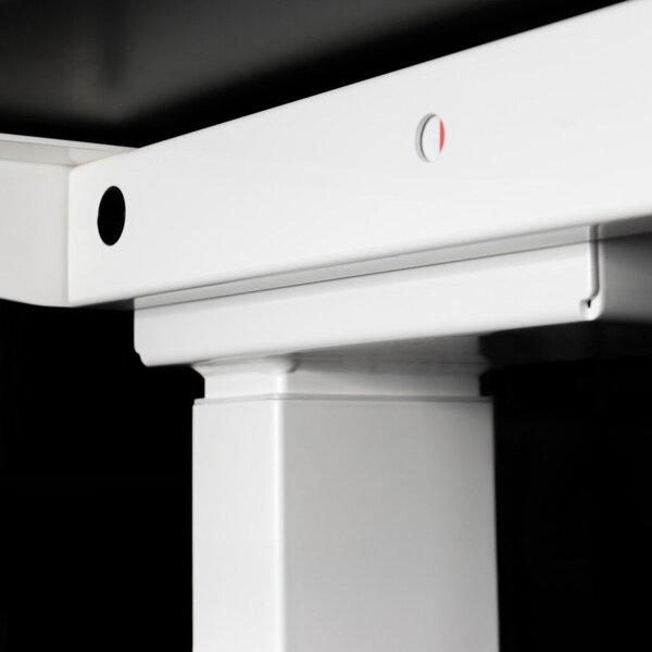 Profi elektromosan állítható magasságú íróasztal 120x67cm fekete | Dupla motor - Memória - USB - Nagy teherbírás | LVN System Control Pro