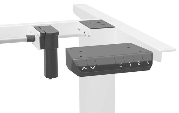 Elektromosan állítható magasságú íróasztal 120x67cm fehér | LVN System Control Flex+