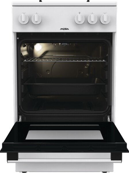 Mora P2241A1W Gáztűzhely, 70L, 4 főzőzóna, A energiaosztály