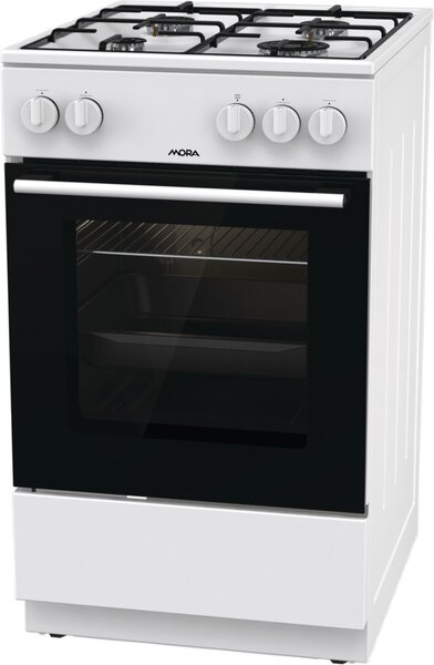 Mora P2241A1W Gáztűzhely, 70L, 4 főzőzóna, A energiaosztály