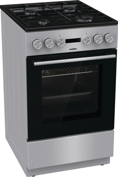Mora K4255C1S Kombinált tűzhely, 70l, 4 főzőzóna, AquaClean, A energiaosztály