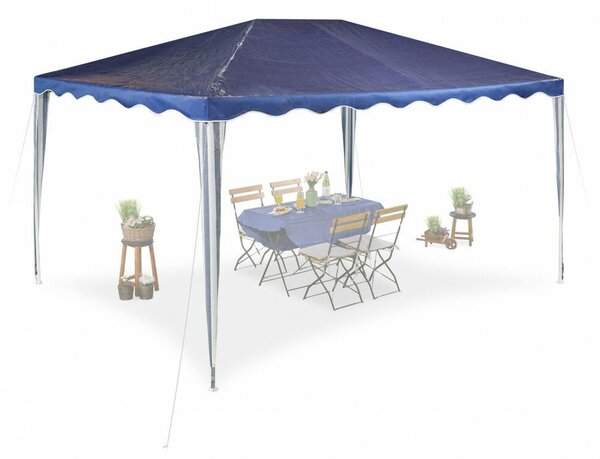 Kerti pavilon sötétkék kerti sátor 3x4 m (10046003)