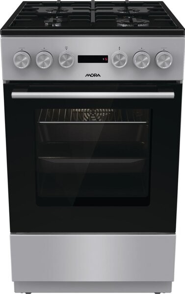 Mora K4255C1S Kombinált tűzhely, 70l, 4 főzőzóna, AquaClean, A energiaosztály