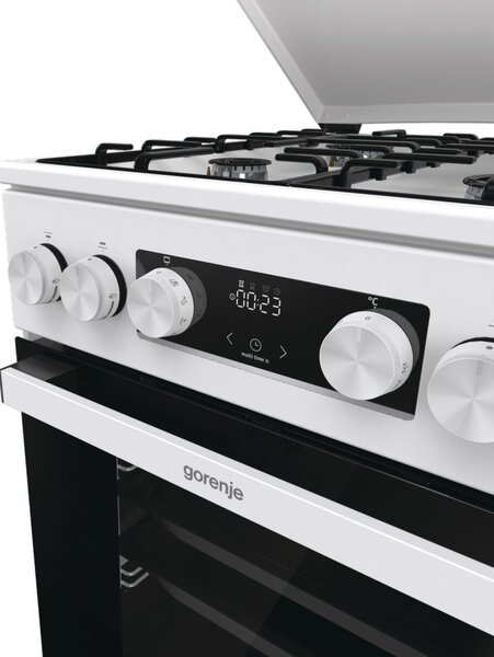 Gorenje GK5C42WH-B Kombinált tűzhely, 70l, 4 főzőzóna, FrozenBake, A energiaosztály