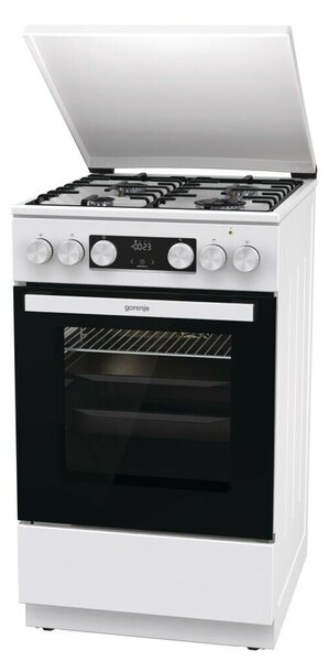 Gorenje GK5C42WH-B Kombinált tűzhely, 70l, 4 főzőzóna, FrozenBake, A energiaosztály