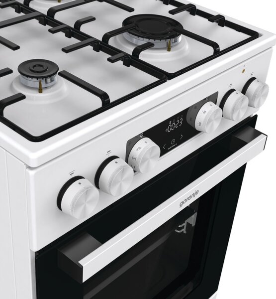 Gorenje GK5C42WH-B Kombinált tűzhely, 70l, 4 főzőzóna, FrozenBake, A energiaosztály
