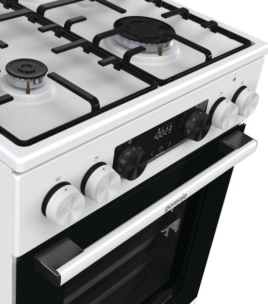 Gorenje GK5C64WH Kombinált tűzhely, 70l, 4 főzőzóna, FrozenBake, A energiaosztály