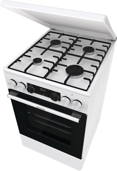 Gorenje GK5C64WH Kombinált tűzhely, 70l, 4 főzőzóna, FrozenBake, A energiaosztály