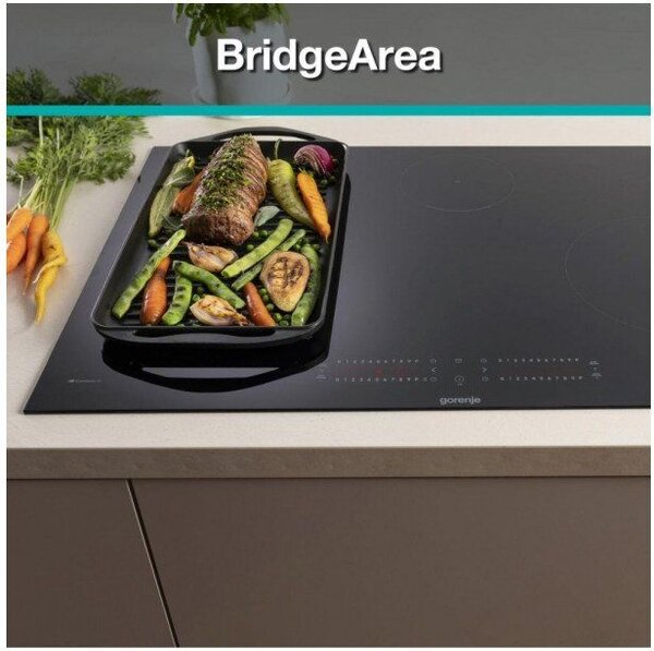 Gorenje GI6432BCWF Indukciós főzőlap, 59.5 cm, 4 főzőzóna, ZoneSlide, BridgeArea