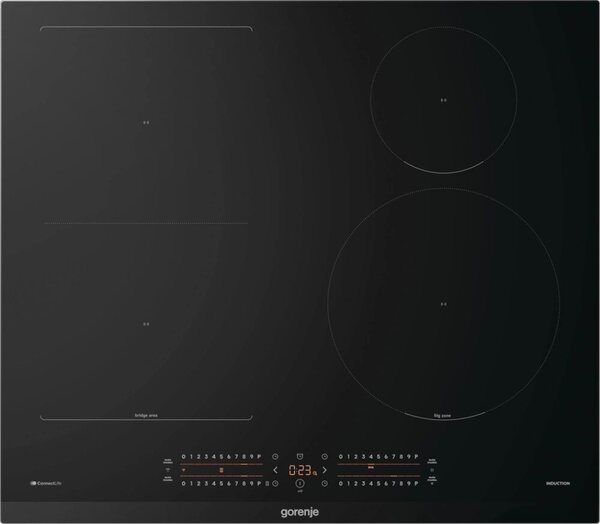 Gorenje GI6432BCWF Indukciós főzőlap, 59.5 cm, 4 főzőzóna, ZoneSlide, BridgeArea