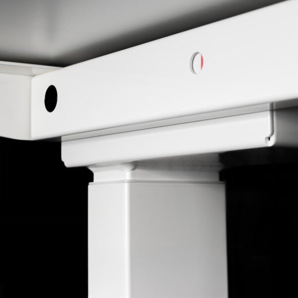 Profi elektromosan állítható magasságú íróasztal 120x80cm fehér | Dupla motor - Memória - USB - Nagy teherbírás | LVN System Control Pro