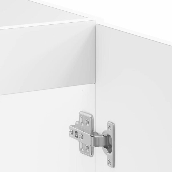 VidaXL Konyhaszekrény Kalmar Fényes Fehér 80 x 46 x 81,5 cm Szerelt Fa