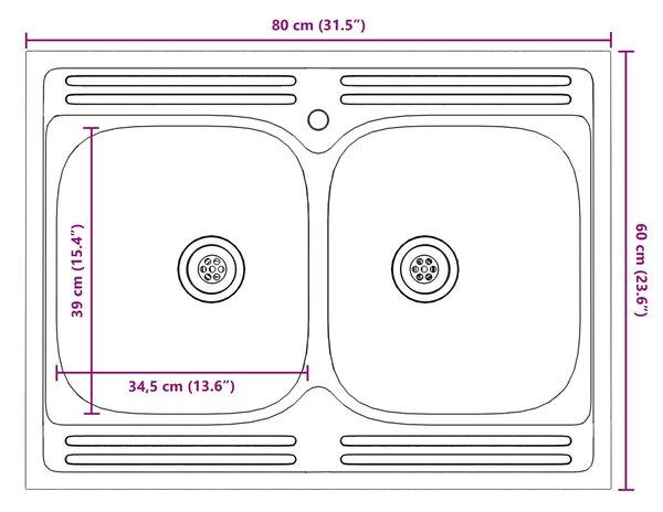 VidaXL 2 darabos szett Fehér Szerelt fa 80x46x81.5 cm