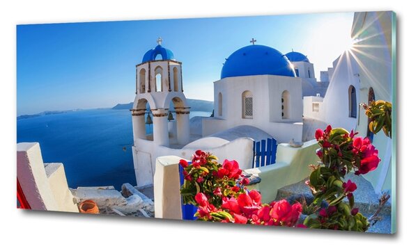 Üvegkép falra Santorini görögország