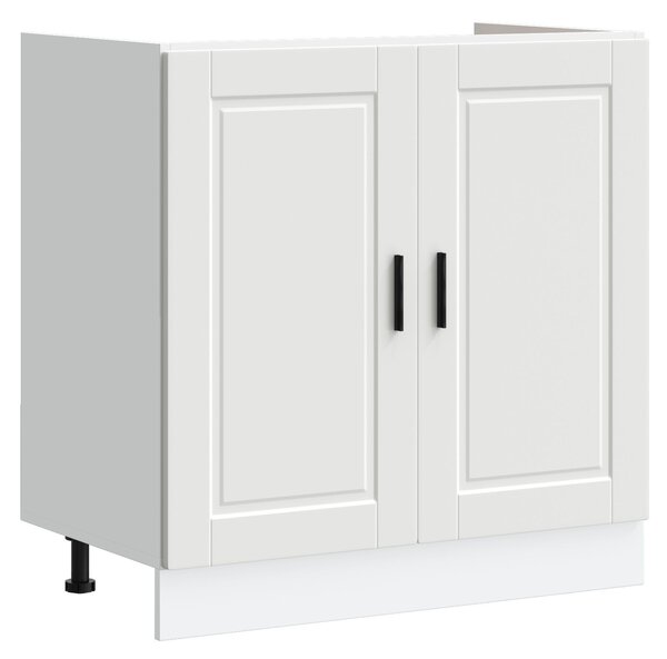 VidaXL 2 darabos szett Fehér Szerelt fa 80x46x81.5 cm