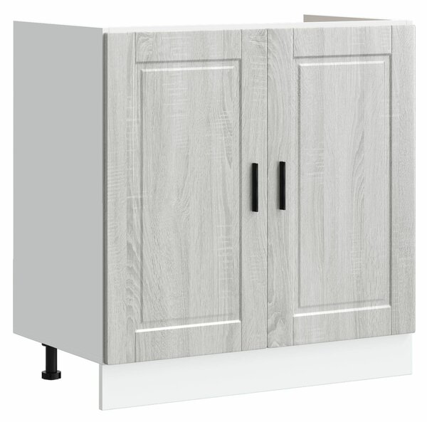 VidaXL Két darabos Szürke sonoma Mérnöki fa 80x46x81.5 cm