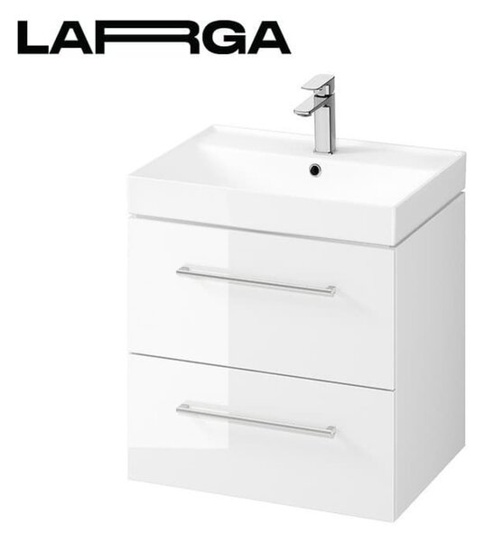 Fürdőszoba szekrény a mosogató alatt Cersanit LARGA 59,4x57,2x44,4 cm fehér fényű S932-070